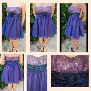 Stunning Dress, Size 5, Like New, Speechless, Tulled & Sequined Dress